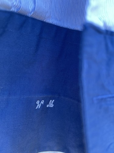 Paul Fredrick Imperial 100% Cotton Dress Shirt French Cuffs Sz 19 36 Monogrammed - Picture 2 of 5