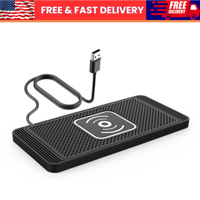 Wireless Car Phone Charger Fast Charging Pad Mat For iPhone Samsung Universal
