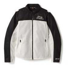 New Harley-Davidson Women&rsquo;s Taylor Mesh Riding Jacket-White & Black, Armour-L