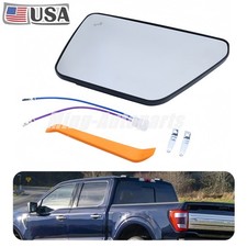 Quality Driver Side Mirror Glass With Heated Blind Spot For 2021-2025 Ford F150