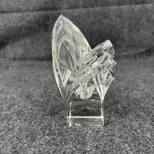 Mikasa Single Light Taper Candlestick Holder 5 Inch Clear Crystal Deco Giftware