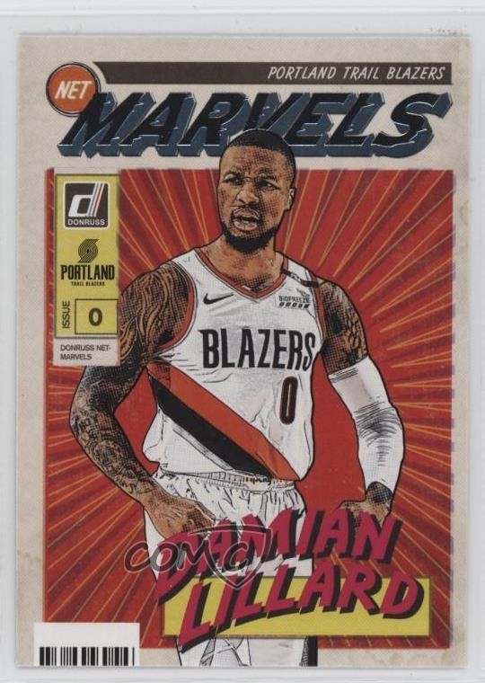 2019-20 Panini Donruss Net Marvels Damian Lillard #8 06hn