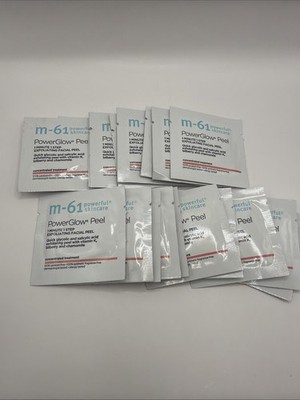 M - 61 PowerGlow Peel 1 Minute 1 Step Exfoliating Facial Peel 20 Treatments