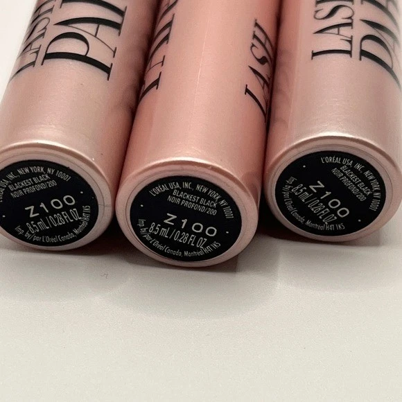 Lote de 3 rímel L'Oreal Paris Lash Paradise negro más negro y brillo de mantequilla NYX Foto 3 de 4