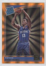 2018-19 Panini Donruss Rated Rookies Holo Orange Laser Khyri Thomas #173 0i1b