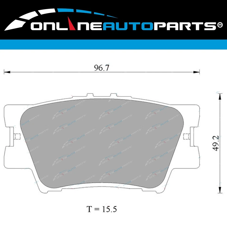 Bosch Rear Disc Brake Pad Set for Toyota Camry Hybrid AHV40R AVV50 2010~2017 - image 2 of 3