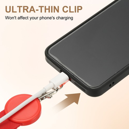 1Pack Adjustable Phone Lanyard for Smartphones, Yellow - Zdjęcie 5 z 6