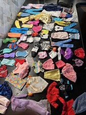 Vintage Barbie Doll Type Fashion Clothes Lot - 65 Pieces