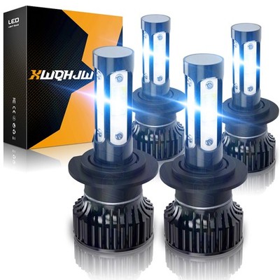 For Volvo S70 Sedan 4-Door 1998-2002 H7+H7 LED Headlight High Low Beam Bulbs CSP