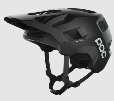 POC Kortal Mountain Helmet: Black/Epidote Green Metallic/Matt, Extra Small/Small
