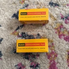 Two Vintage Kodak Verichrome Pan 127 Film Expired DEC 1970 Sealed Box