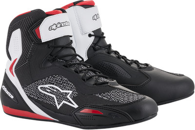 Alpinestars Faster 3 Rideknit Riding Shoes 10 Black Red White 2510319123-10