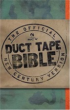 THE HOLY BIBLE: NEW CENTURY VERSION, CAMOUFLAGE DUCT TAPE By Nelson Bibles VG 