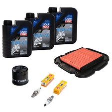 Öl Set 3L für Suzuki DL 650 V-Strom 04-06 Wartung Luftfilter Ölfilter Zündkerzen