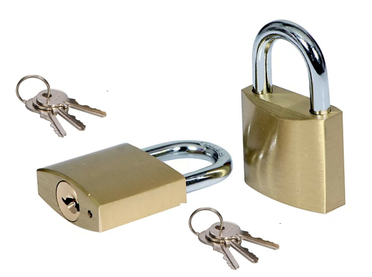 Fu Volante Solid Brass Outdoor Padlocks, 2 Inch Wide Body, 4 Pack Keyed Alike Locks With Removable Adjustable-Length Shackle - View #11