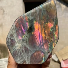 1.5lb Natural Flash Labradorite Quartz Crystal Freeform rough Mineral Healing