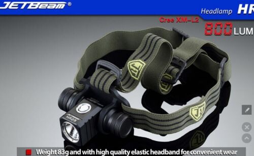 JETBEAM HR25 Outdoor Head Light 1180 lumens 18650 Battery+USB Charger Cable Wire - Picture 10 of 20