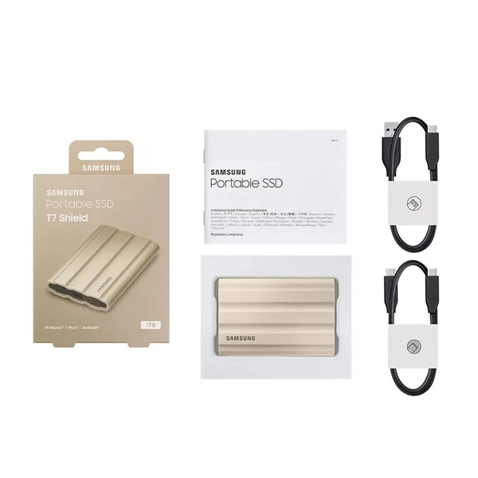 SAMSUNG T7 Shield 1TB 2TB 4TB USB 3.2 Gen 2 Portable External Solid State Drive - Image 3 of 4