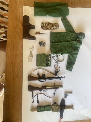 Action Man Palitoy American Green Beret Uniform & Zubehör Vintage 60er Jahre