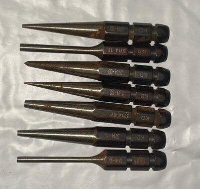 KD TOOLS 3714 QUICK CHANGE 7 pcs MINI PUNCH & CHISEL SET