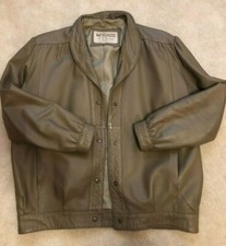 SHEEPSKIN WAREHOUSE - Giacca di pelle bluson marrone da donna taglia 14