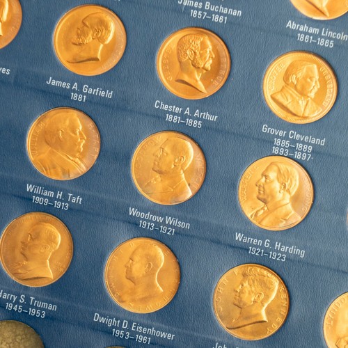 United States Mint - Medals of The Presidents - 36 Medals Washington - Nixon - Foto 5 di 6