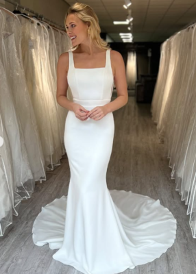 spring beach wedding dresses Elegant A-Line Sweetheart Lace Tulle Long Wedding Dress with Appliques –  27dress