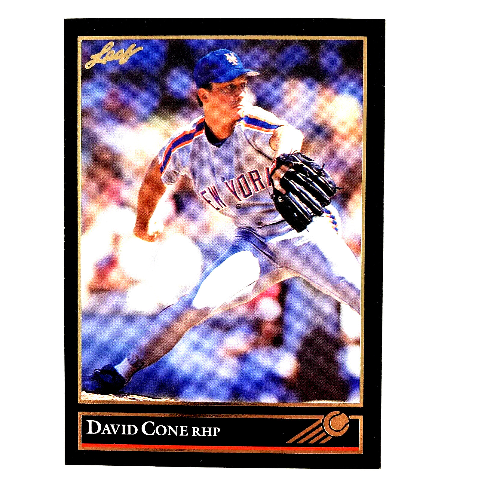 David Cone 1992 Leaf Black Gold Parallel #92 MLB New York Mets