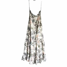 Melrose and Market Sz M Halter  Open Back Floral Sleeveless Dress