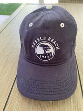 PEBBLE BEACH 1919 Golf Hat - Black - Adjustable Fit - CLEAN FAST SHIPPING 