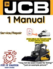 JCB 3TS-8T SKID STEER LOADER SERVICE REPAIR SHOP MANUAL PDF USB
