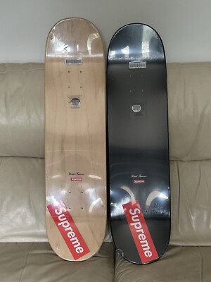 Supreme Routed Box Logo Skateboard Decks (Set Of 2