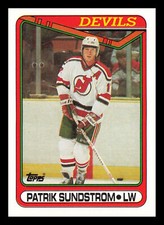 Patrik Sundstrom #306 1990-91 Topps New Jersey Devils