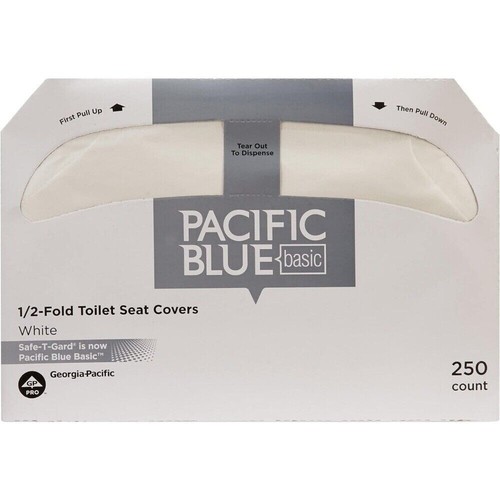 Pacific Blue Basic Disposable Toilet Seat Covers by GP PRO (Georgia-Pacific)