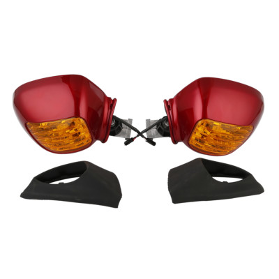 Red Rear View Mirror Turn Signal orange lens Fit For Honda