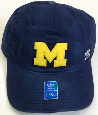 NCAA Michigan Wolverines Adidas Adult Flex Fit Cap Hat Beanie NEW!