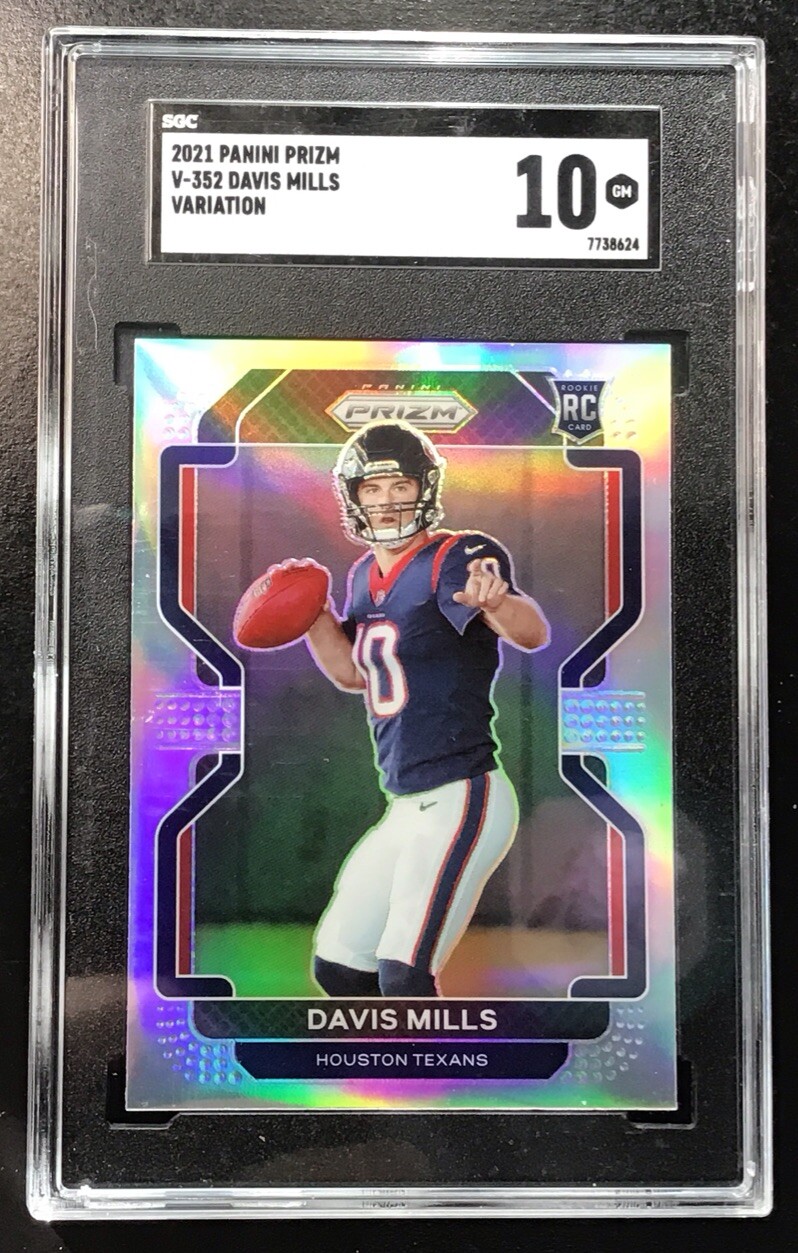 Davis Mills Panini Prizm #V352 Variation Silver
