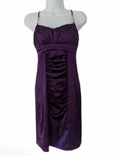 Love Tease Purple Stretch Satiny Spaghetti Strap Dress Size 3 *SALE*