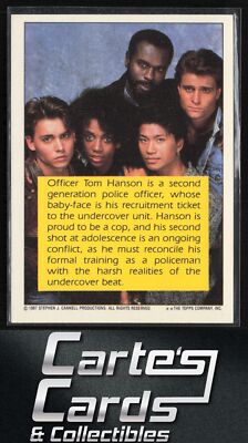 Officer Tom Hanson 1987 Topps 21 Jump Street #9 Johnny Depp | eBay