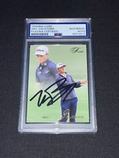 Wil Zalatoris Signed 2023 Fleer Ultra Golf Card PSA Slabbed Flair