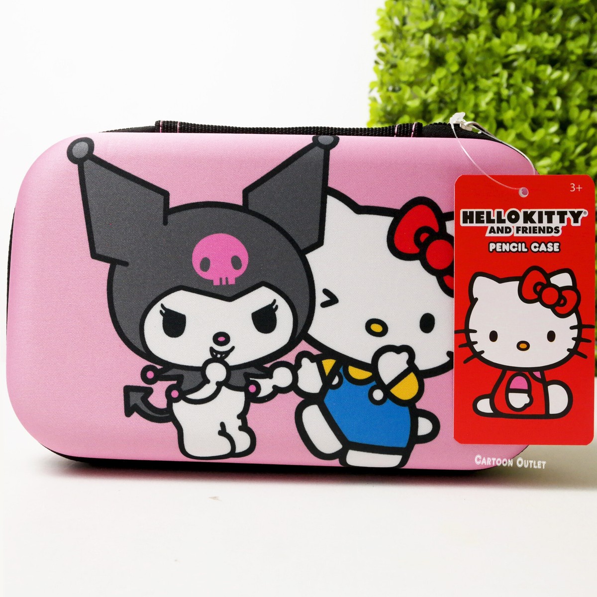 Sanrio Kuromi Hello Kitty Molded Pencil Box Pencil Bag Zipper