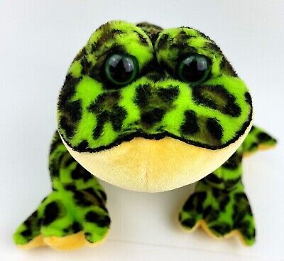 Ganz Plush Webkinz Spotted Bull Frog 8 in long Stuffed Animal Toy No Code