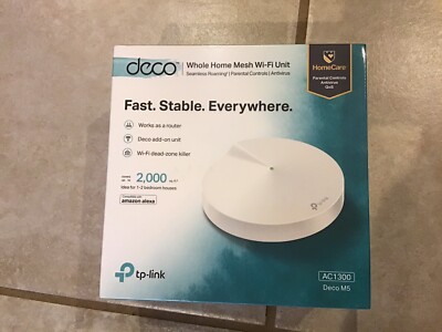 TP-Link Deco M5 Dual Band IEEE 802.11ac 1.27 Gbit/s WAP DECOM51PACK New