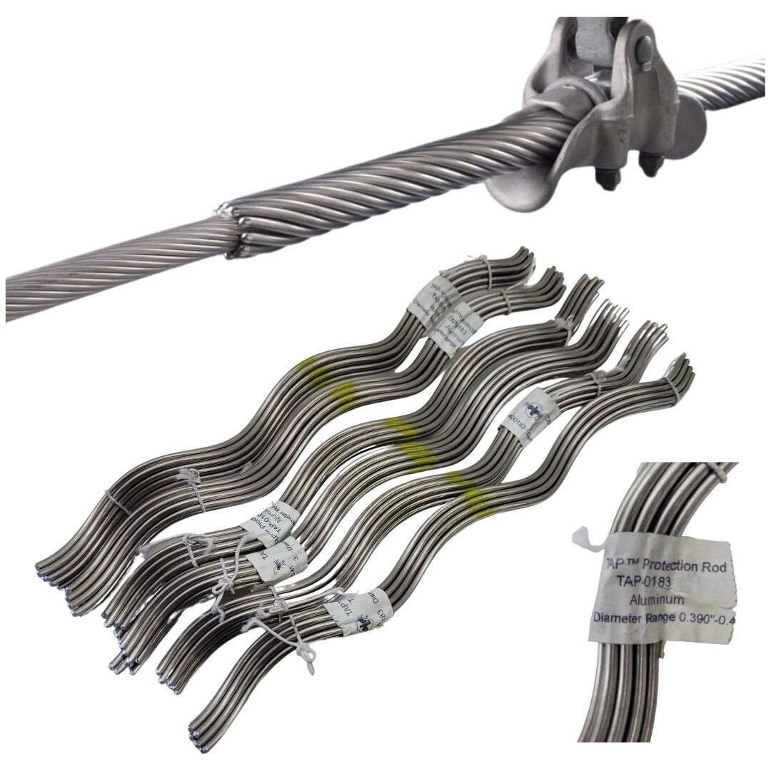 90 New Preformed Line Products TAP-0183 Armor Rod 1/0 ACSR, AAC