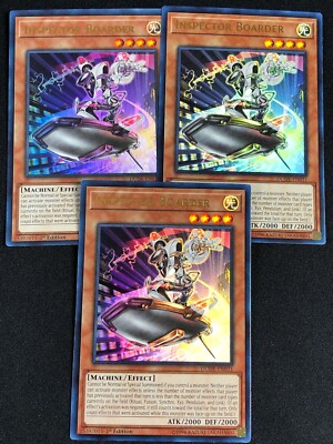 YUGIOH INSPECTOR BOARDER DUDE-EN031 1ST ULTRA X3 NM