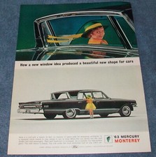 1963 Mercury Monterey 4-door Hardtop Vintage Ad How A New Window Idea... 1963 Mercury Monterey 4-door Hardtop Vintage Ad How A New Window Idea...