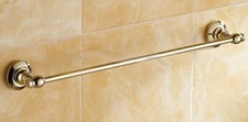 Polished Gold Color Brass Wall Mounted Bathroom Single Towel Bar Rail fba103
