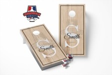 Custom Wedding Personalized Cornhole Board Vinyl Wrap Laminated Sticker Decal