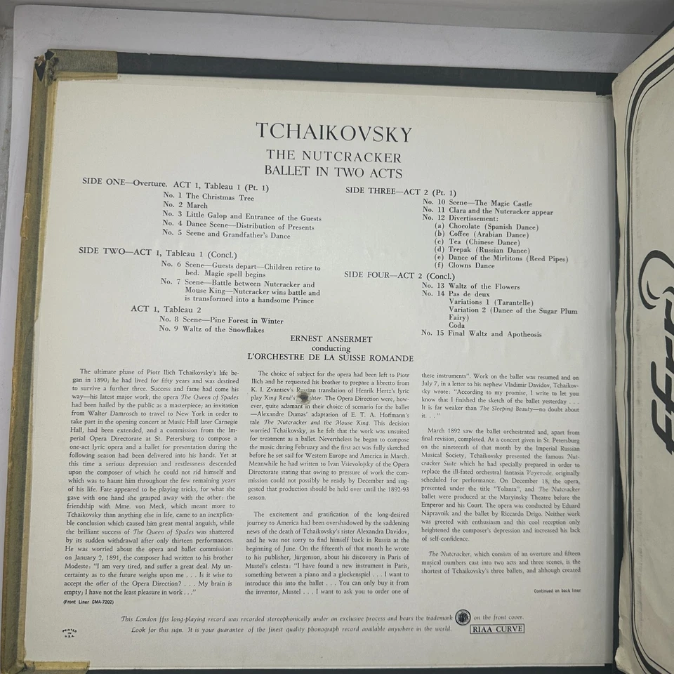 Tchaikovsky THE NUTCRACKER Casse Noisette Op 71 Ballet MONO CMA 7202 London HTF - Image 2 of 4