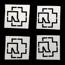 4 Temporary Logo Tattoo Stickers Easy On Easy Off Set of FOUR